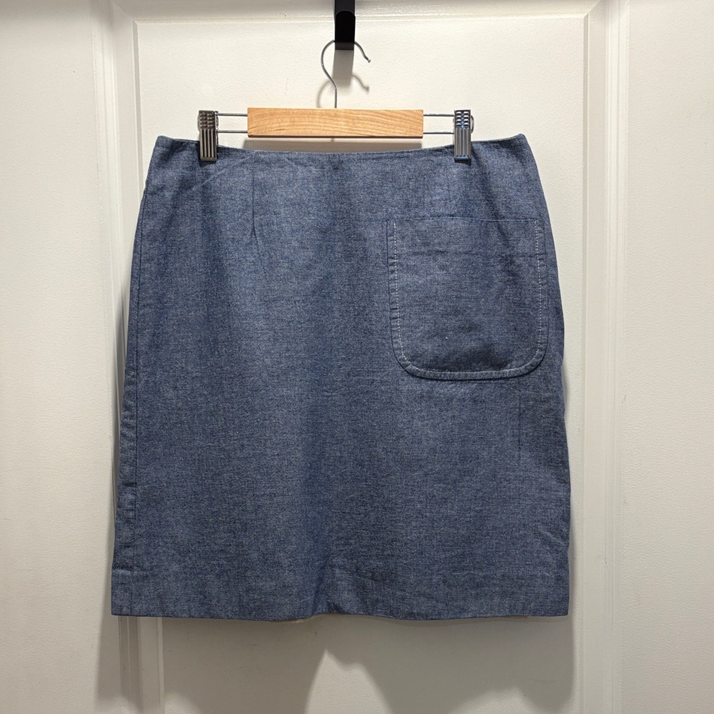 Elegant Blue Pencil Skirt